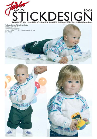 Genser, sokker og pledd med rosemønster