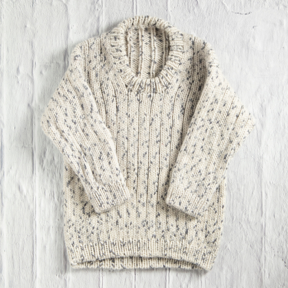 Sigrid – vrangbordstrikket barnegenser