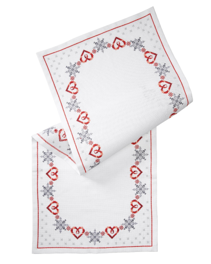 Snøfnugg og hjerter - løpere