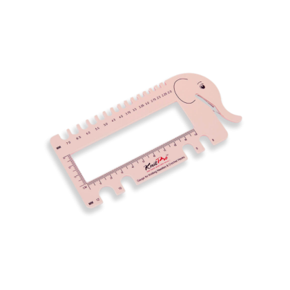 Pinnemåler med garnkutter – Rosa