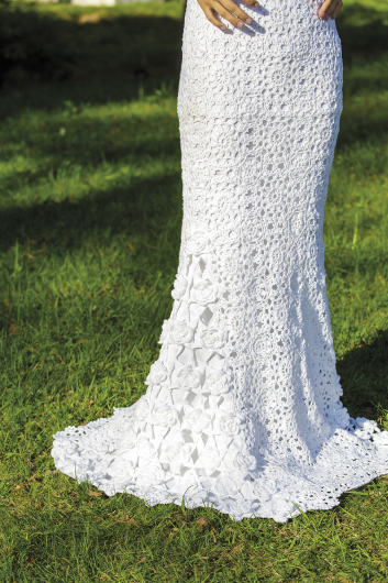 Heklet brudekjole