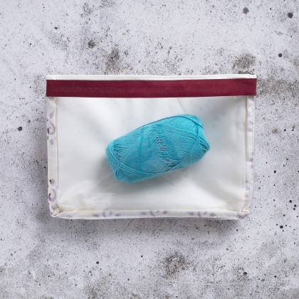 Veske med glidelås – Stor rød