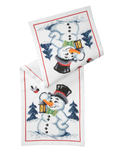 Glad snømann - løper