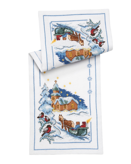 Hest med slede - løper