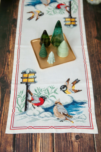 Fugler i vinterlandskap - løpere