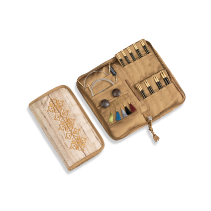 Ebony Ancestry - sett med korte endepinner (9 par, 10 cm) og tilbehør