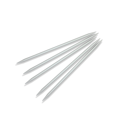 KnitPro Strømpepinner Basix Aluminium