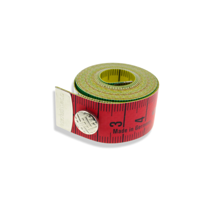 Målebånd 150 cm med trykknapp