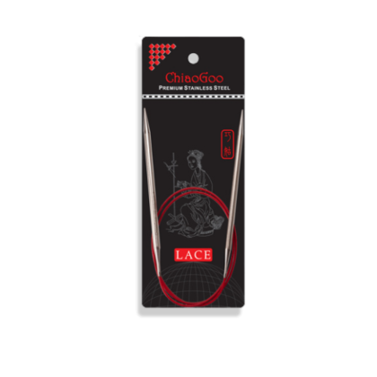 ChiaoGoo SS RED Lace rundpinner