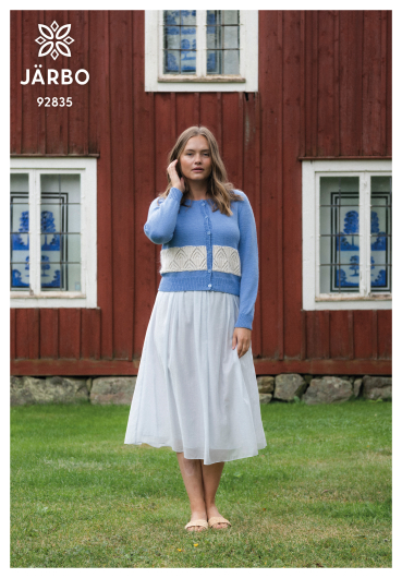 Högtid – kofte med strukturstrikk 