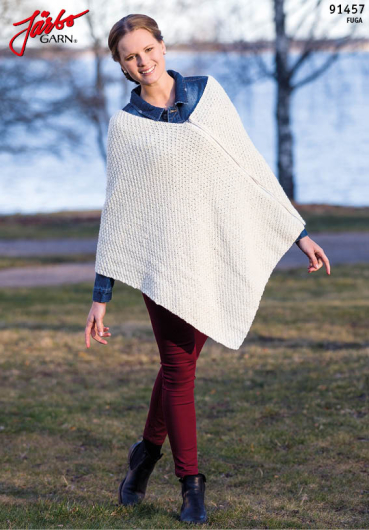 91457. PONCHO MED GLIDELÅS