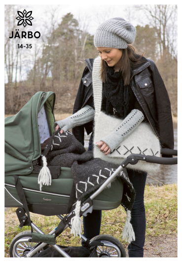 Pledd, pute, tovet veske, lue, torgvanter