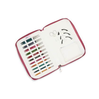 KnitPro Dreamz Regal - Set med ändstickor (11 par, 13 cm)