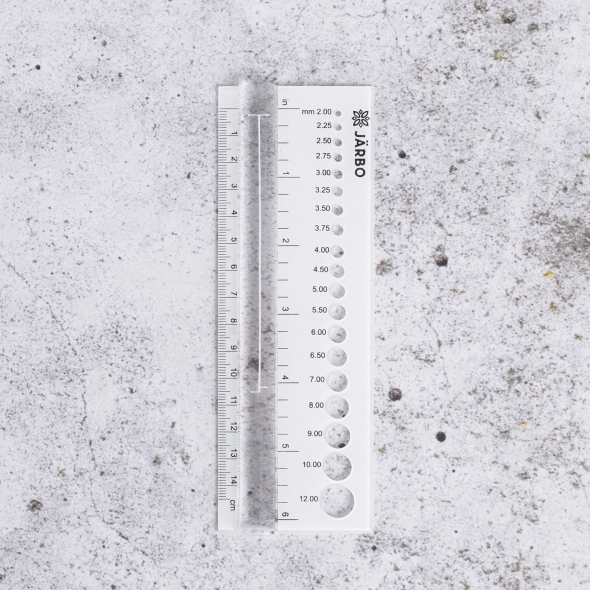 Pinnemål med linjal fra Järbo