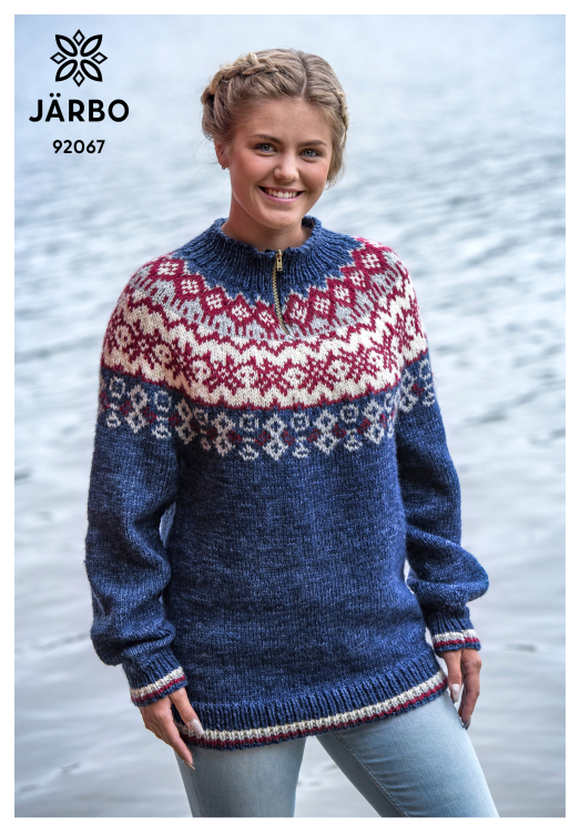 Trines mønsterstrikkede sportsgenser