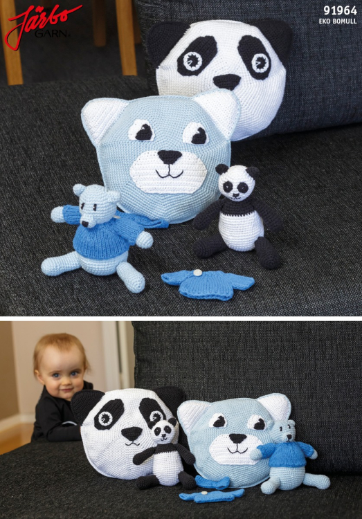 91964. PANDA, BAMSER OG PUTER