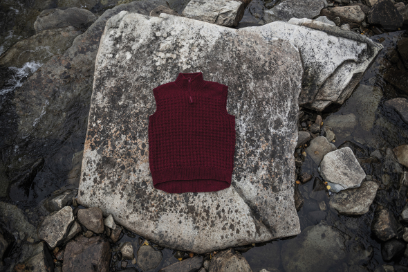 Glaciär – vest med glidelås, herre