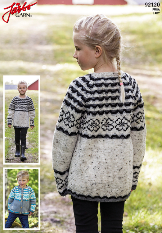 Floras fine - genser og cardigan til barn