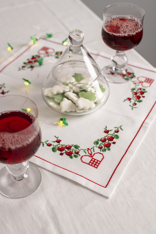 Lingon og hjerter - lerret