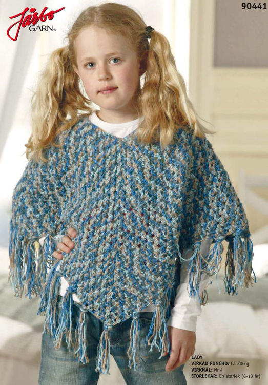 90441. VIRKAD BARNPONCHO