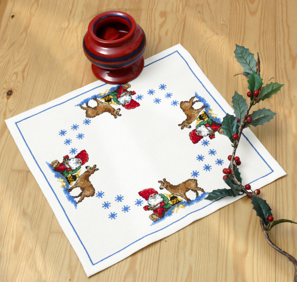 Hjort og nisse - duk