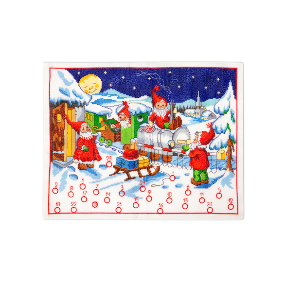 Julenisser og tog - julekalender
