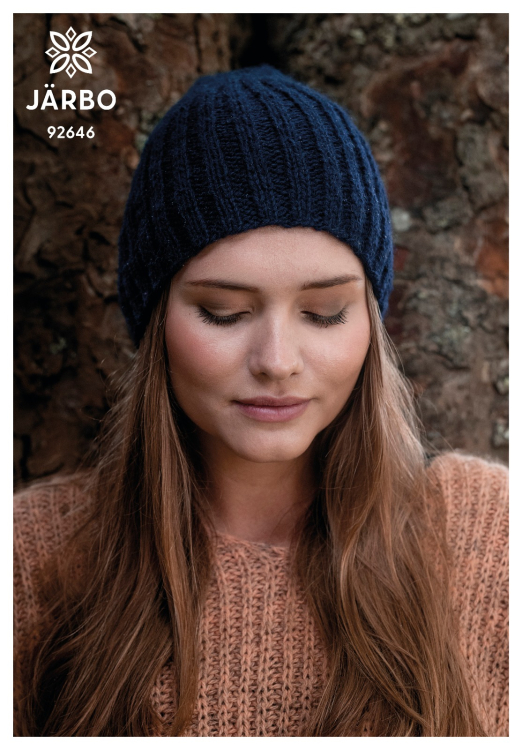 Untra - enkel ribbestrikket lue