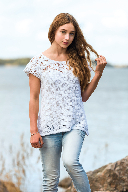 Blondestrikket barnetunika