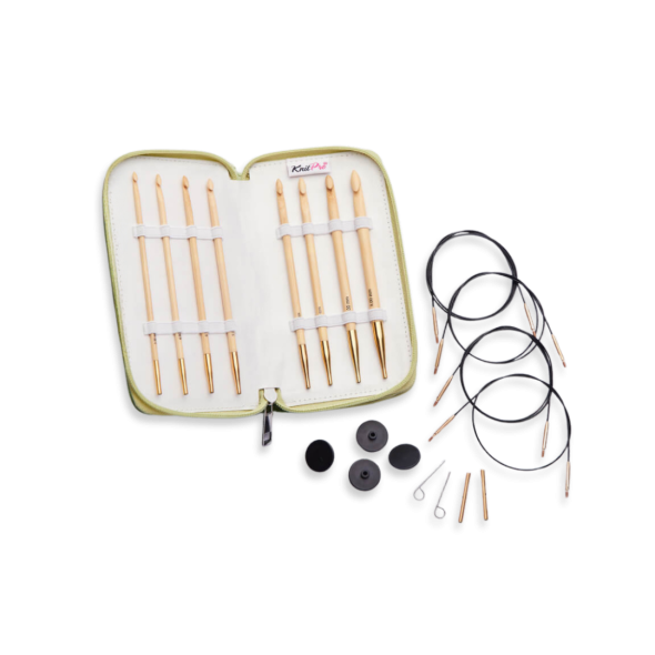 KnitPro Bamboo Tunisisk Heklenålsett 