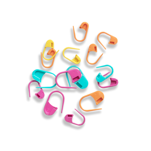 Strikkemarkører sikkerhetsnål mix (15 stk )