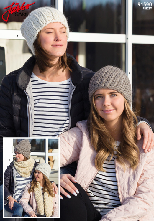 91590. STRIKKET & HEKLET TIL HODE & HALS