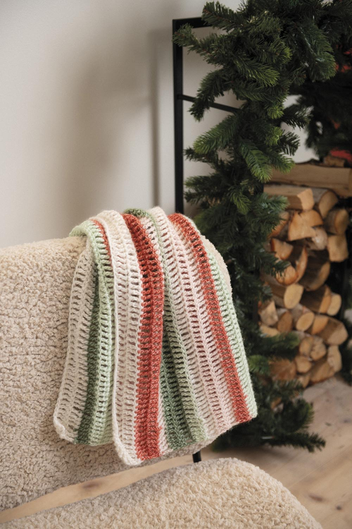 Polka - heklet babyteppe