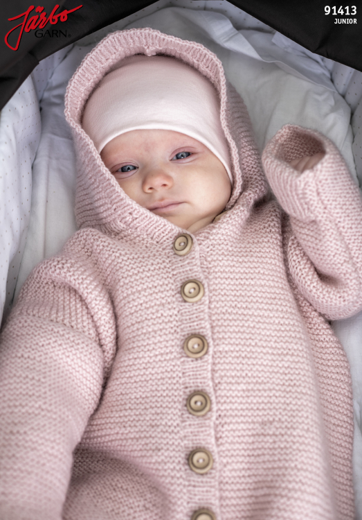 Babyoverallen Betty - i rillestrikk