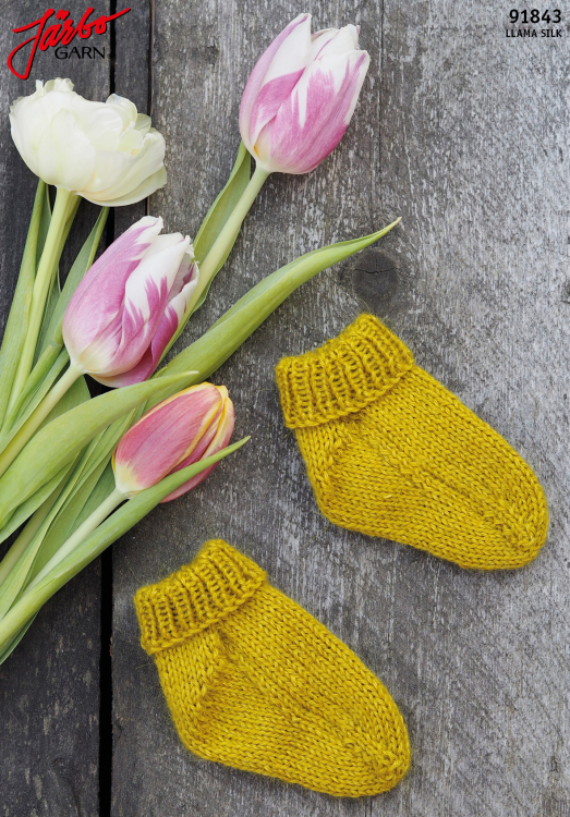 91843.  'Tussilull' - tå-oppsokker til baby