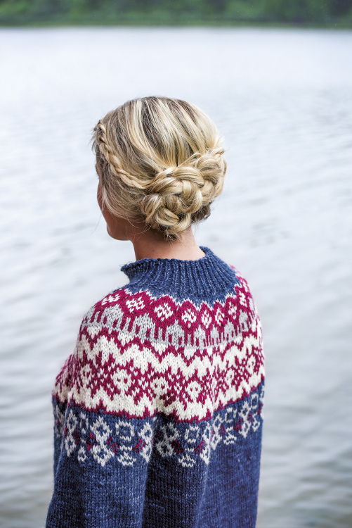 Trines mønsterstrikkede sportsgenser