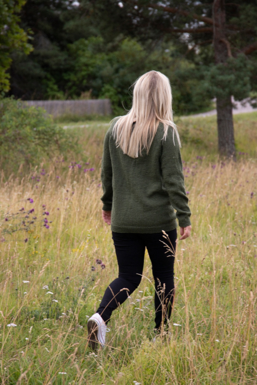 Mosse - glattstrikket raglangenser