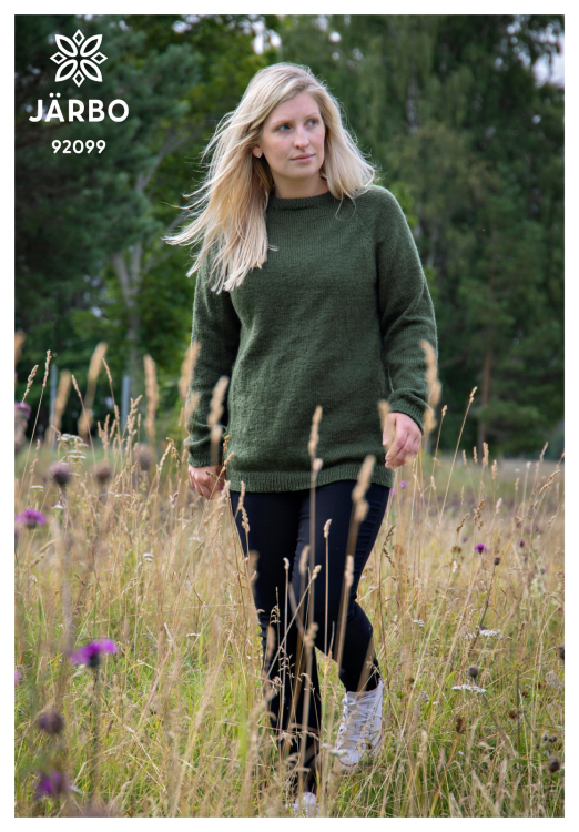 Mosse - glattstrikket raglangenser