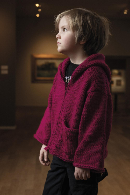 Måleri - strikket barnjakke