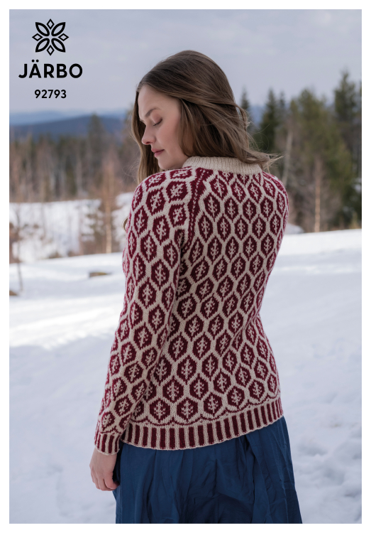 Lövfall – mønsterstrikket raglangenser 