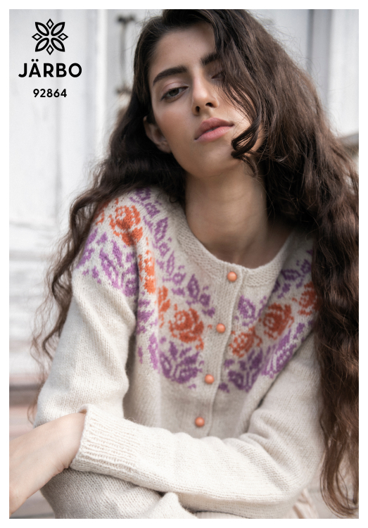 Rosa – jakke med blomsterbord