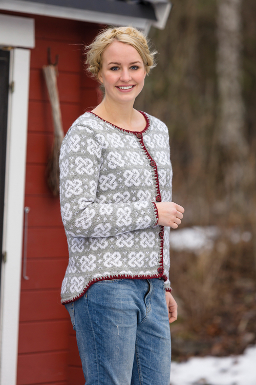 Damekofte med mønster