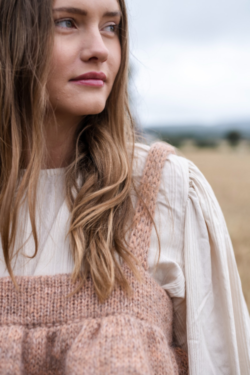 Vallmo - strikket topp