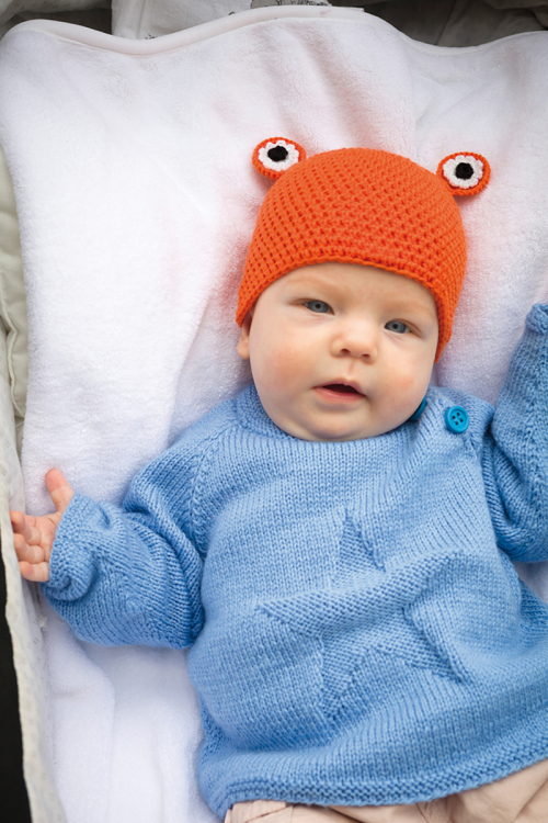 91356. BABYLUE MED ØRER