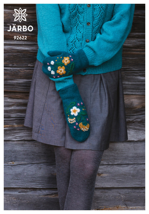 Vintergäck - tovede og broderte votter