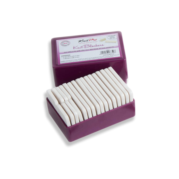 Blokkenåler brede lilla (20 stk)