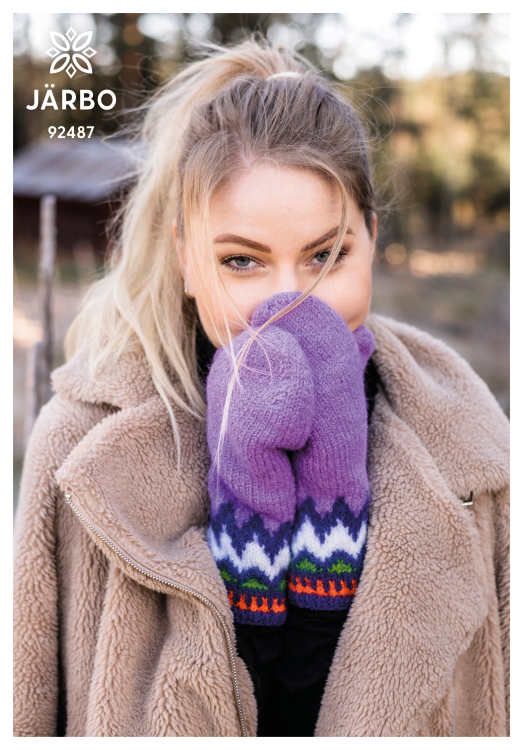 Bubbelgum - votter med mønster