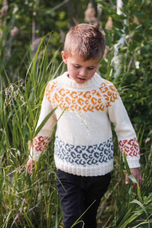 Leo - raglangenser med leopardmønster til store og små