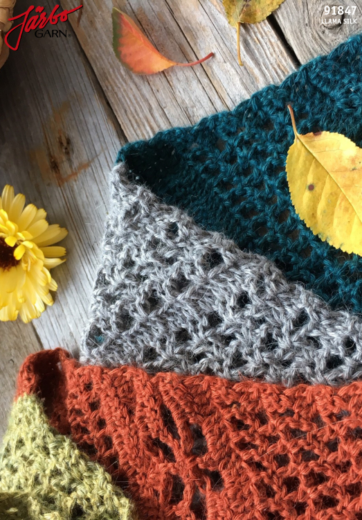 'Höstfägring' - heklet sjal