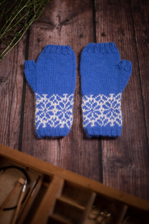 Vårbukett - halvvotter