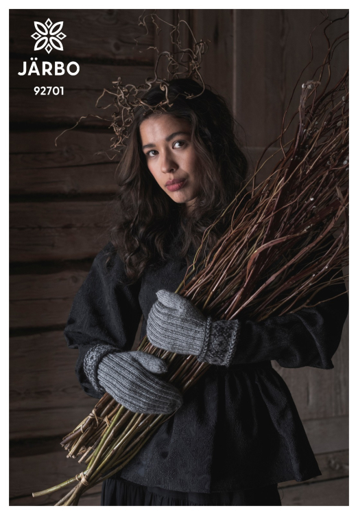 Järtecken – vott med dobbel mansjett